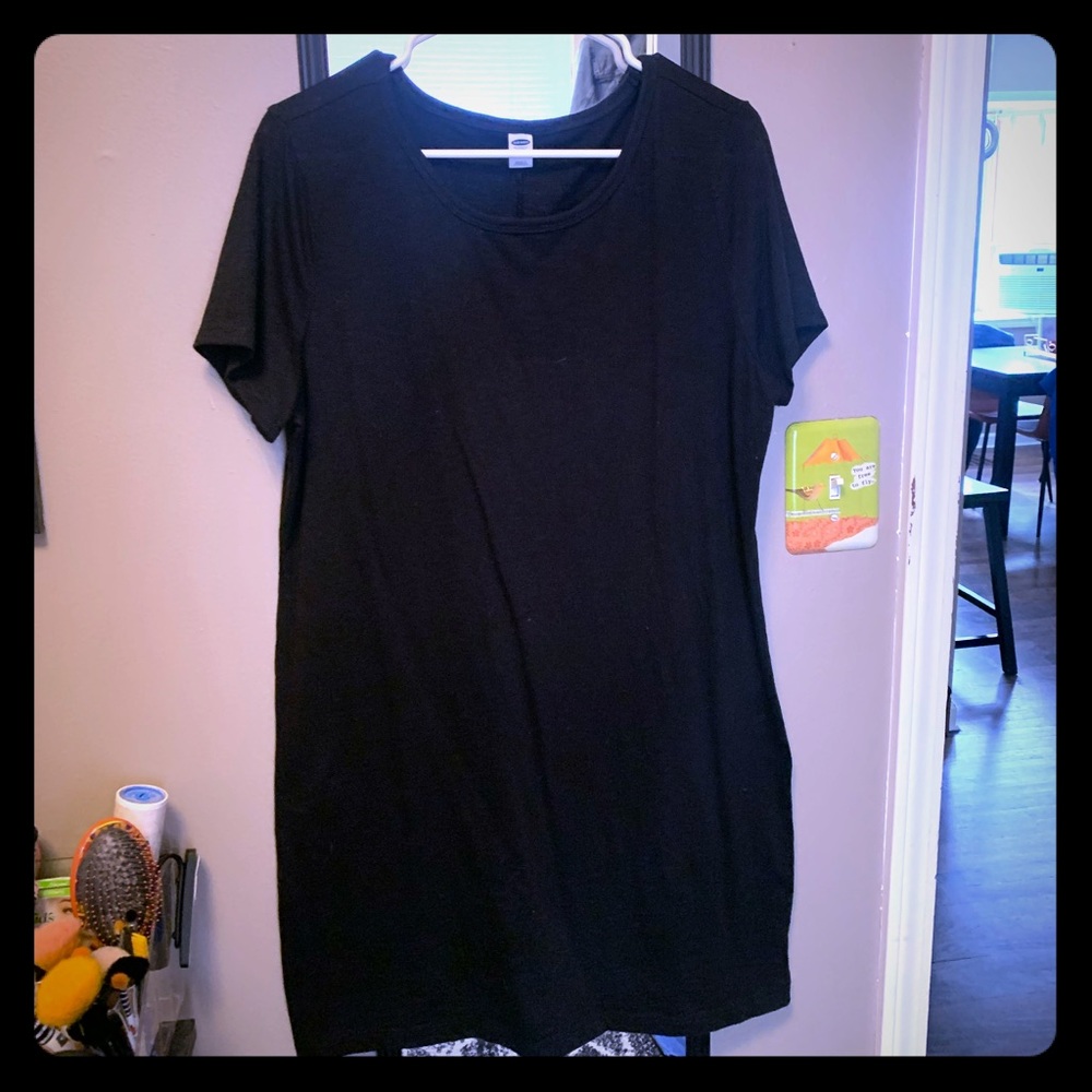 Never worn Black T-shirt Dress